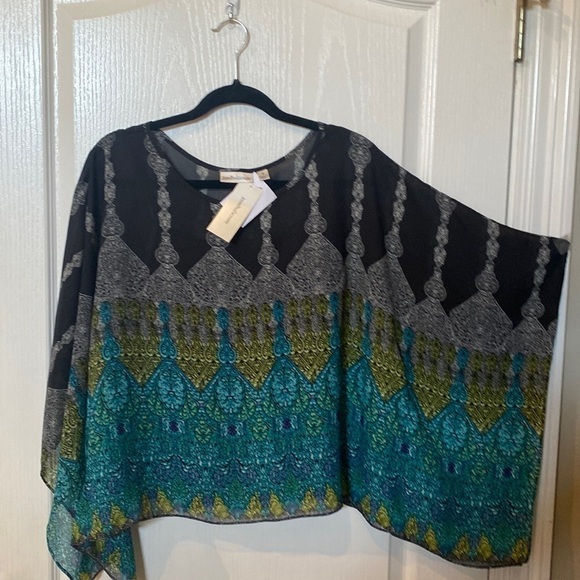 John Paul Richard women’s Sz S poncho top NWT - Picture 1 of 7